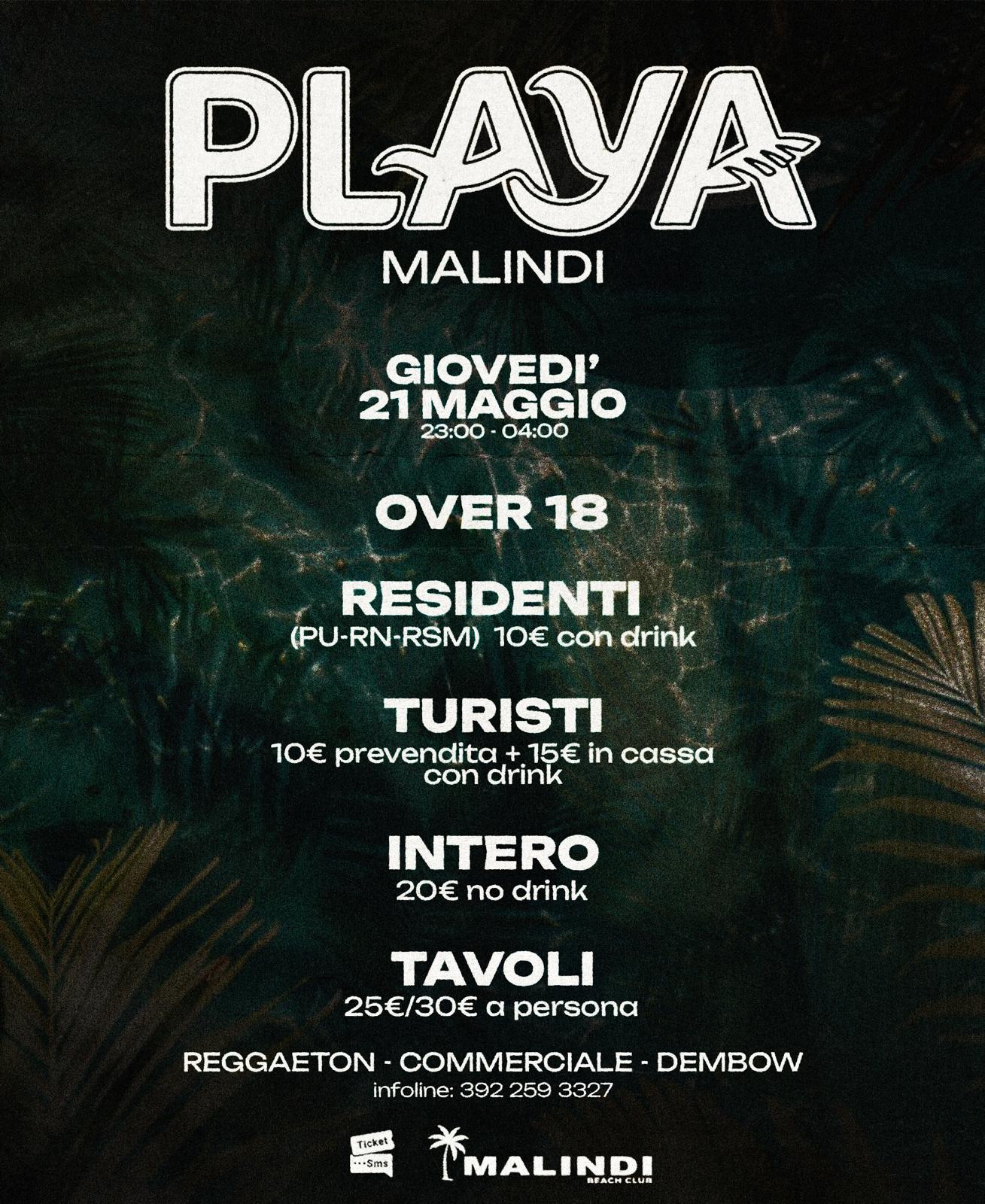 Playa Malindi - Info & Prezzi